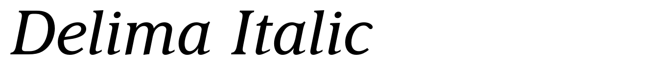 Delima Italic